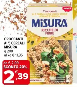 Iperal Croccanti ai 5 cereali MISURA offerta