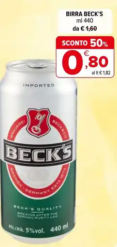 Iperal Birra BECK'S offerta