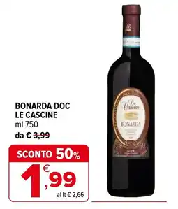 Iperal Bonarda doc LE CASCINE offerta