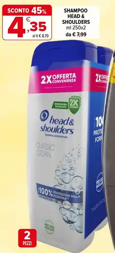 Iperal Shampoo HEAD & SHOULDERS offerta