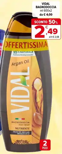 Iperal Vidal bagnodoccia offerta