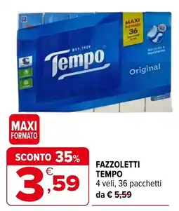 Iperal Fazzoletti TEMPO offerta