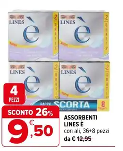 Iperal Assorbenti lines è con ali offerta