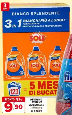 Iperal Detersivo lavatrice liquido SOLE offerta