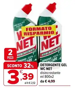 Iperal Detergente gel wc net disincrostante offerta