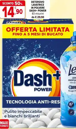 Iperal Detersivo lavatrice in polvere DASH+ POWER offerta