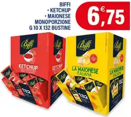 Adhoc Biffi ketchup, maionese, monoporzione offerta