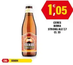 Adhoc Ceres birra strong ale 7,7 offerta