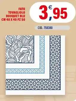 Adhoc Fato tovagliolo bouquet blu offerta