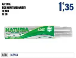 Adhoc Naturia bicchieri trasparenti cc 400 offerta