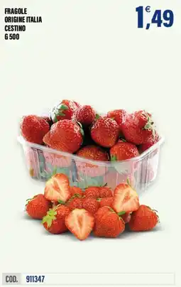 Adhoc Fragole origine italia cestino offerta