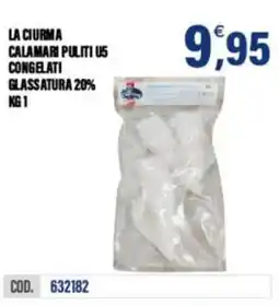 Adhoc La ciurma calamari puliti U5 congelati glassatura 20% offerta