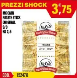 Adhoc Mccain patate stick original 9/9 offerta
