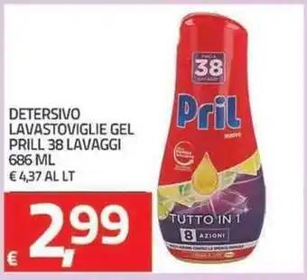 TuoDi Pril Detersivo Lavastoviglie Gel 38 lavaggi 686ml offerta