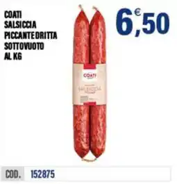 Adhoc Coati salsiccia piccante dritta sottovuoto offerta
