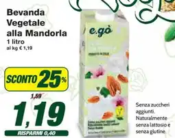 Prix Quality e.go Bevanda Vegetale alla Mandorla offerta
