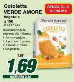 Prix Quality Cotoletta VERDE AMORE Vegetale offerta