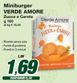Prix Quality Miniburger VERDE AMORE Zucca e Carote offerta