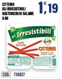 Adhoc Citterio gli irresistibili bastoncini di salame offerta