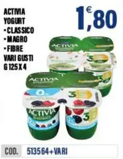 Adhoc Activa yogurt classico, magro, fibre offerta