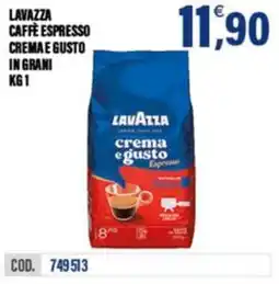 Adhoc Lavazza caffè espresso cremae gusto in grani offerta