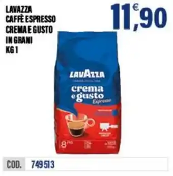 Lavazza caffè espresso cremae gusto in grani