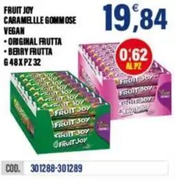 Adhoc Fruit joy caramellle gommose vegan offerta