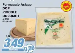 Prix Quality Formaggio Asiago DOP PICCOLE DOLOMITI offerta