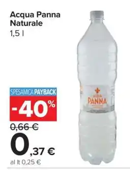 Carrefour Acqua Panna Naturale offerta
