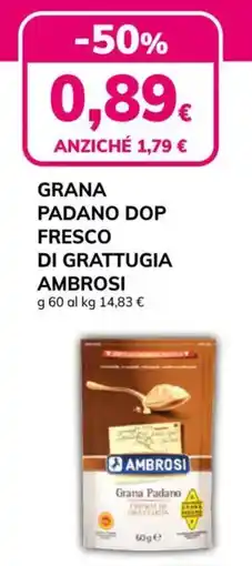 Basko Grana padano dop fresco di grattugia AMBROSI offerta