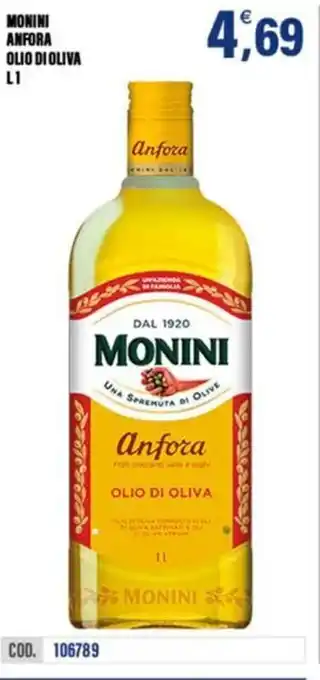 Adhoc Monini anfora olio di oliva offerta