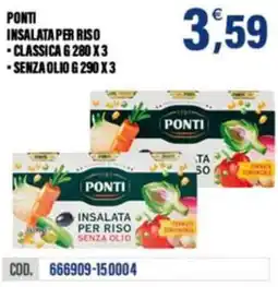 Adhoc Ponti insalata per riso, classica, senza olio offerta