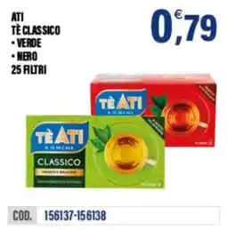 Adhoc Ati tè classico verde, nero offerta