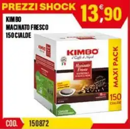 Adhoc Kimbo macinato fresco offerta