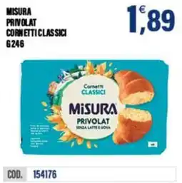 Adhoc Misura privolat cornetti classici offerta