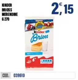 Adhoc Kinder brioss merendine offerta