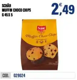 Adhoc Schär muffin choco chips offerta