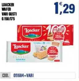 Adhoc Loacker wafer offerta