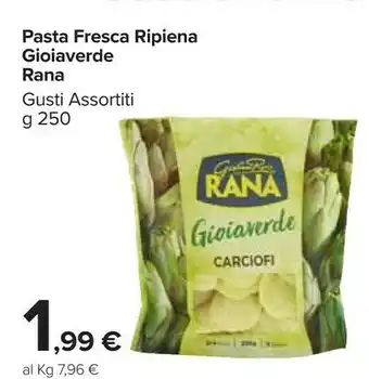 Carrefour Market Rana pasta fresca ripiena gioiaverde offerta