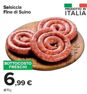 Carrefour Market Salsiccia fine di suino offerta