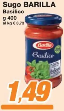 Prix Quality Sugo BARILLA Basilico offerta