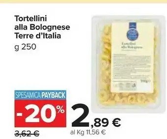 Carrefour Market Tortellini alla bolognese 250 g offerta
