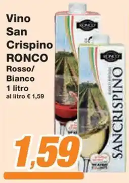 Prix Quality Vino San Crispino RONCO Rosso/ Bianco offerta