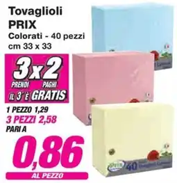 Prix Quality Tovaglioli PRIX Colorati offerta