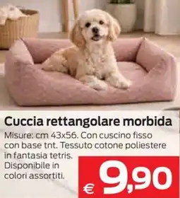 Prix Quality Cuccia rettangolare morbida offerta
