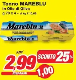 Prix Quality Tonno MAREBLU in Olio di Oliva offerta