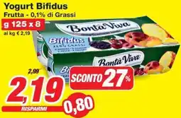 Prix Quality Yogurt Bifidus Frutta - 0,1% di Grassi offerta