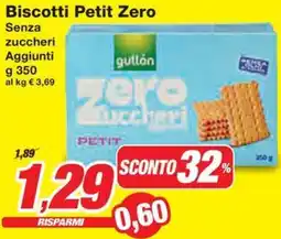 Prix Quality Biscotti Petit Zero Senza zuccheri Aggiunti offerta