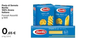 Carrefour Market Penne rigate n.73 500 g(ml) offerta