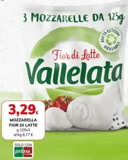 Basko Vallelata Mozzarella fior di latte offerta
